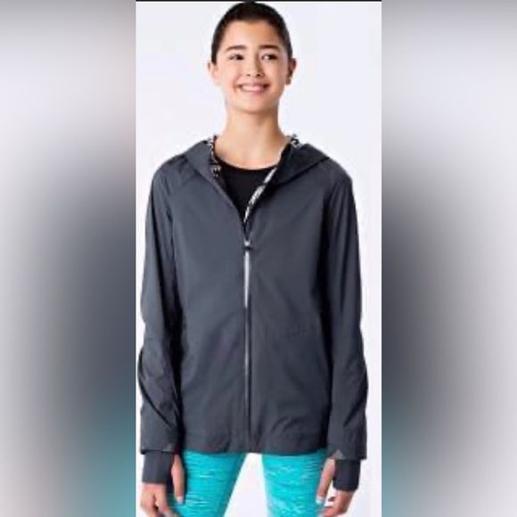 Ivivva Gray Kids Raincoat - Picture 2 of 15